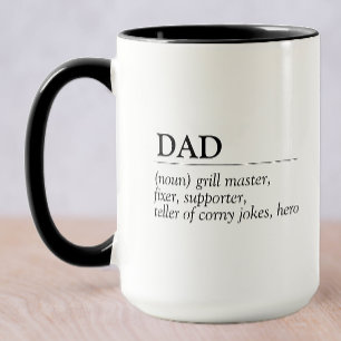 Mug Définition de la Fête des pères papa