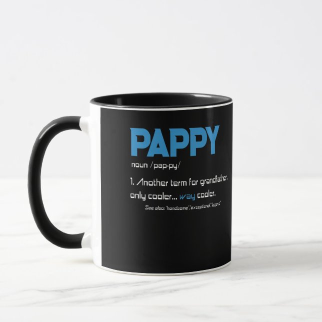 Mug Définition de la Fête des pères Pappy Grandpa Anni (Gauche)