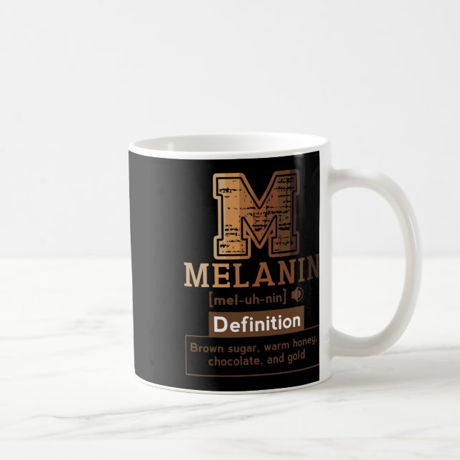 Mug Définition de la mélanine Mélanine brune Mélanine  (Droite)
