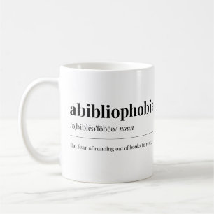 Mug Définition de l'anbibliophobie