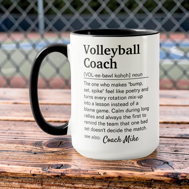 Mug Définition de l'appréciation d'un entraîneur de vo (Créateur téléchargé)
