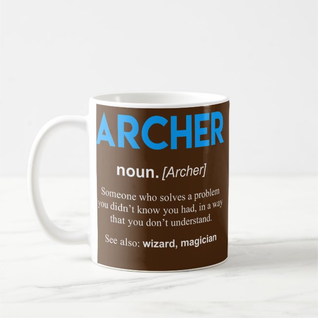 Mug Définition de l'arc Tir à l'arc (Gauche)