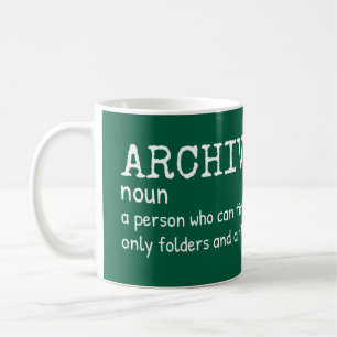 Mug Définition de l'archiviste - Humour de bibliothèqu