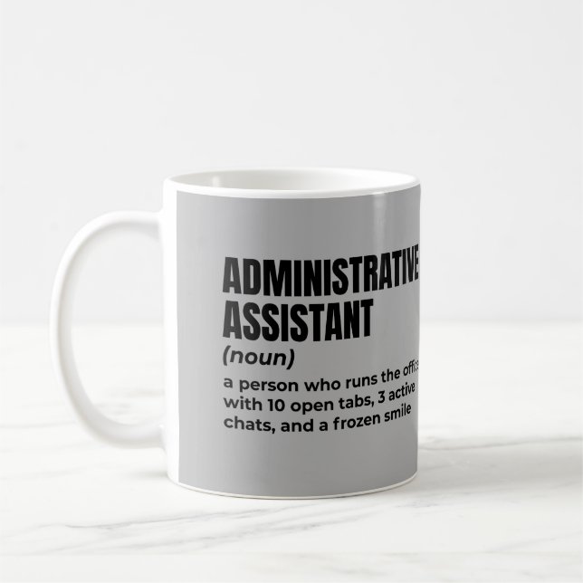 Mug Définition de l'assistant administratif classique (Gauche)