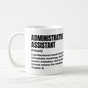 Mug Définition de l'assistant administratif cool