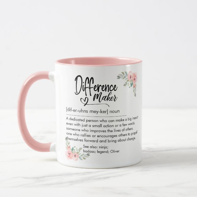 Mug Définition de l'auteur d'une différence Appréciati (Gauche)