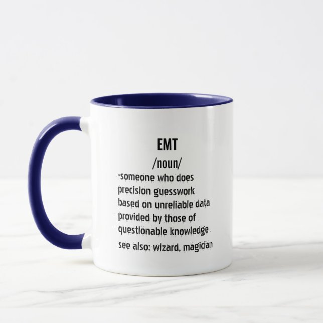 Mug Définition de l'EMT - Santé - urgences EMT Médical (Gauche)