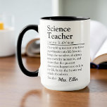 Mug Définition de l'enseignant en sciences - Appréciat<br><div class="desc">Célébrez la brillance d'un professeur de sciences avec cette tasse de définition bien conçue. Un hommage à ceux qui transforment les expériences en leçons de vie et éveillent la curiosité chaque jour. Parfait pour la journée d'appréciation des enseignants, les cadeaux de fin d'année, ou simplement dire "merci" d'une manière significative....</div>