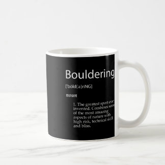 Mug Définition de l'escalade de bloc Montagne Roche Es