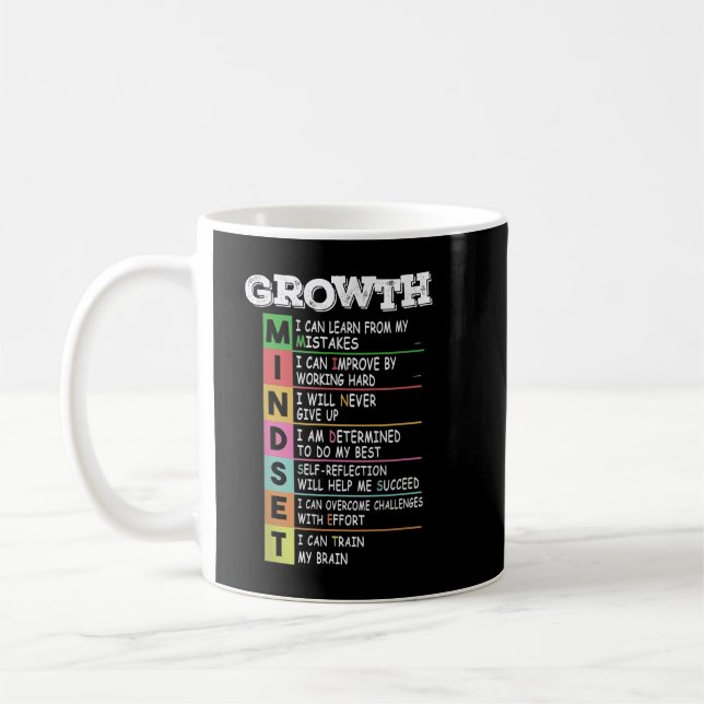 Mug Définition de l'état d'esprit de croissance Motiva (Gauche)