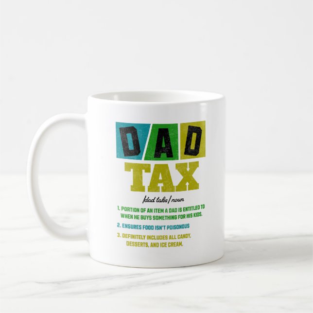 Mug Définition de l'impôt papa Drôle Fête des pères Fu (Gauche)