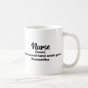 Mug Définition de l'infirmière drôle personnalisée