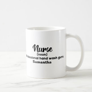 Mug Définition de l'infirmière drôle personnalisée