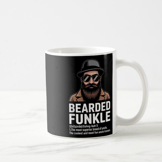 Mug Définition De L'Oncle Archevé Drôle Funkle Pour Am (Droite)
