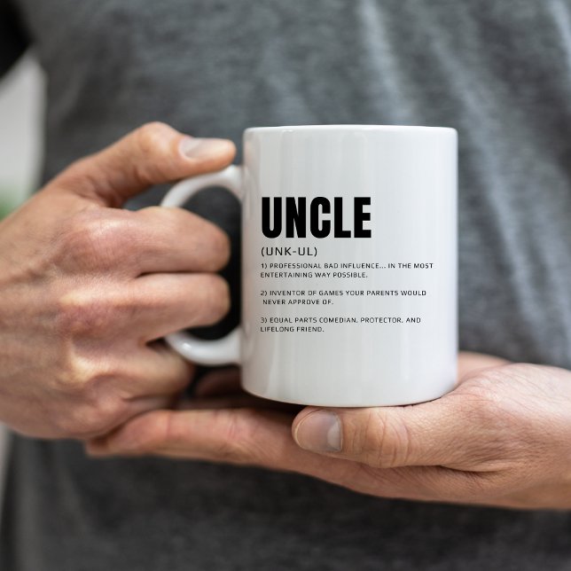 Mug Définition de l'oncle drôle et sincère (Créateur téléchargé)