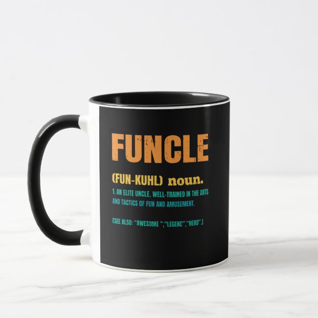 Mug Définition de l'oncle Funcle (Gauche)