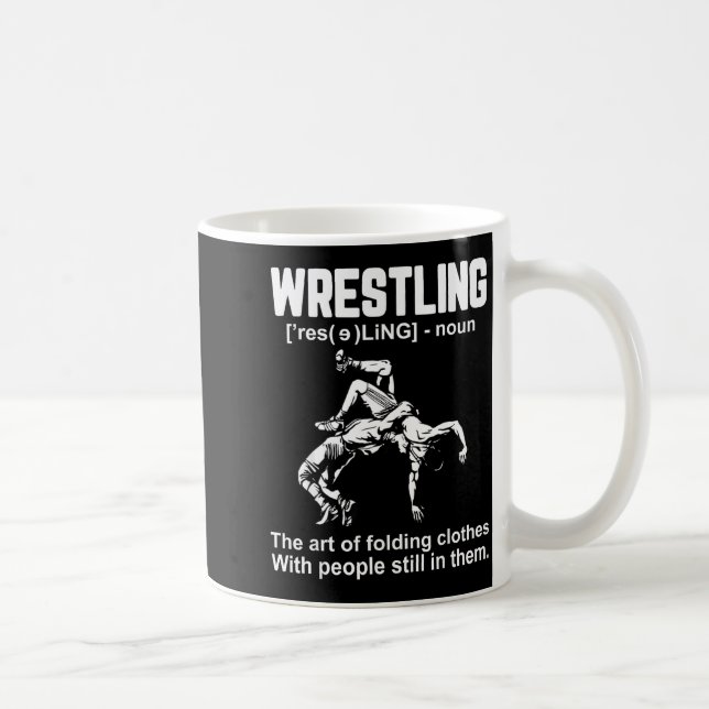 Mug Définition de lutte drôle L'art de plier le tissu (Droite)