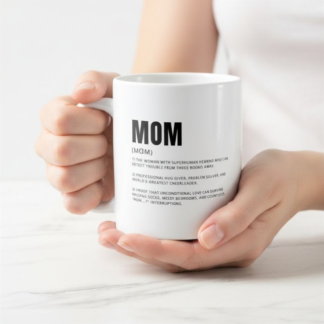 Mug Définition de maman drôle et sincère (Créateur téléchargé)