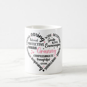 Mug Définition de mignonne mamie/coeur
