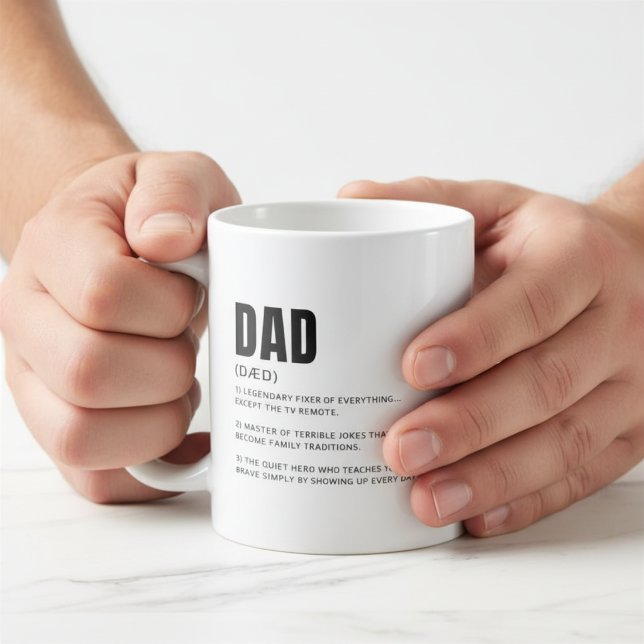 Mug Définition de papa drôle et sincère (Créateur téléchargé)