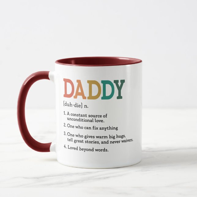 Mug Définition de Papa pour la Fête des Pères (Gauche)
