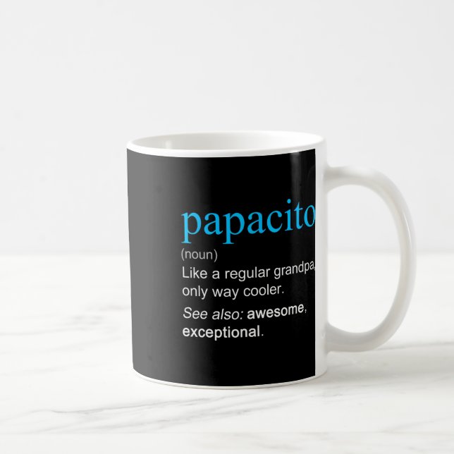 Mug Définition de Papacito Nom Comme Un Grand-Père Plu (Droite)