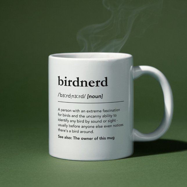 Mug Définition de passionné d'oiseaux Cadeau drôle pou (Créateur téléchargé)