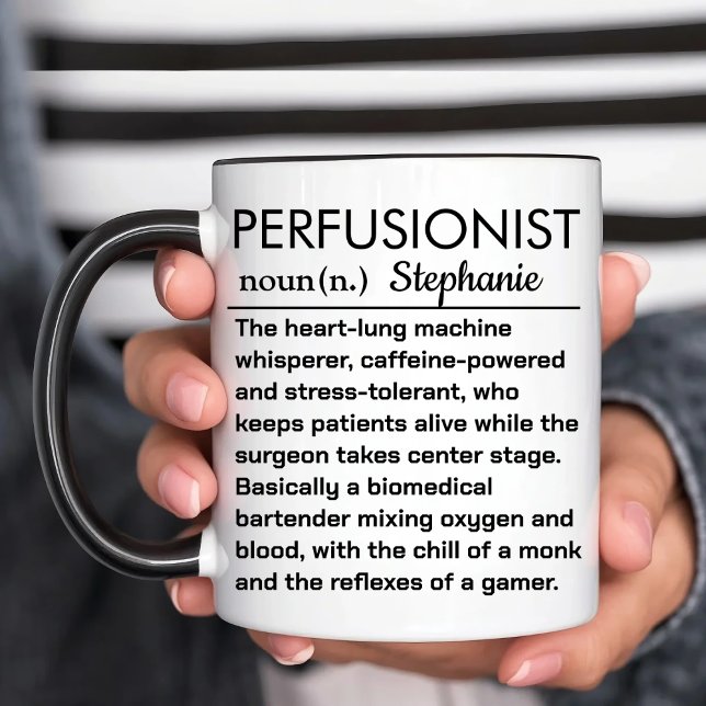 Mug Définition de perfusionniste personnalisée (Créateur téléchargé)