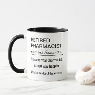 Mug Définition de pharmacien retraité
