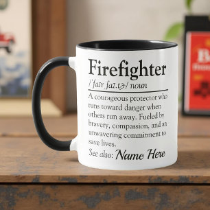 Mug Définition de pompier Application de reconnaissanc