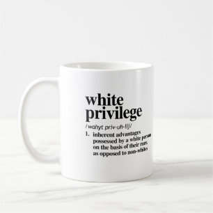 Mug Définition de privilège blanc