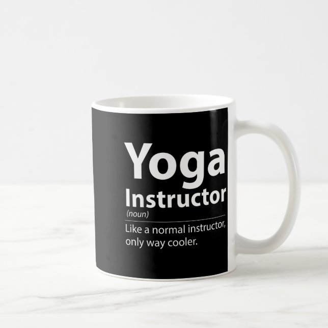Mug Définition de professeur de yoga cool Drôle de ama (Droite)
