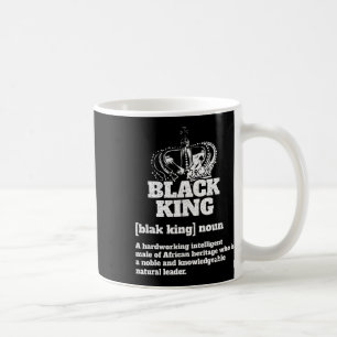 Mug Définition de roi noir Fierté afro-américaine Noir