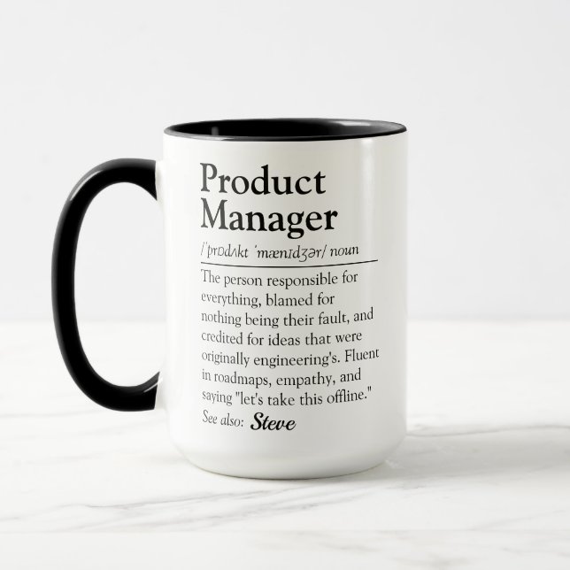 Mug Définition de Script de Dictionnaire Amusant pour  (Gauche)