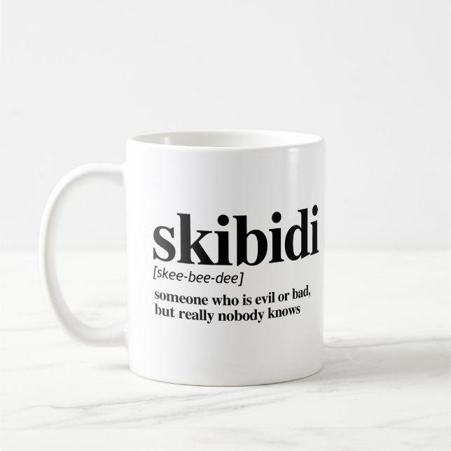 Mug Définition de Skibidi (Gauche)