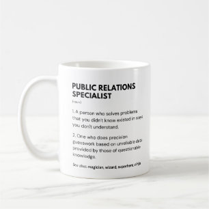 Mug Définition de spécialiste des relations publiques
