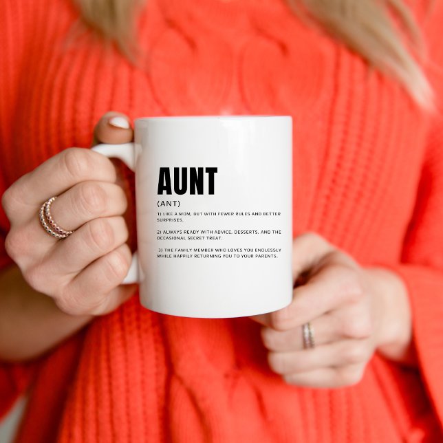 Mug Définition de Tante Drôle et Sincère (Créateur téléchargé)