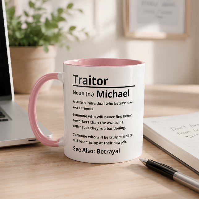 Mug Définition de Traître Personnalisée  (Créateur téléchargé)