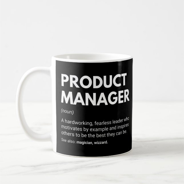 Mug Définition de travail inspirante pour le responsab (Gauche)