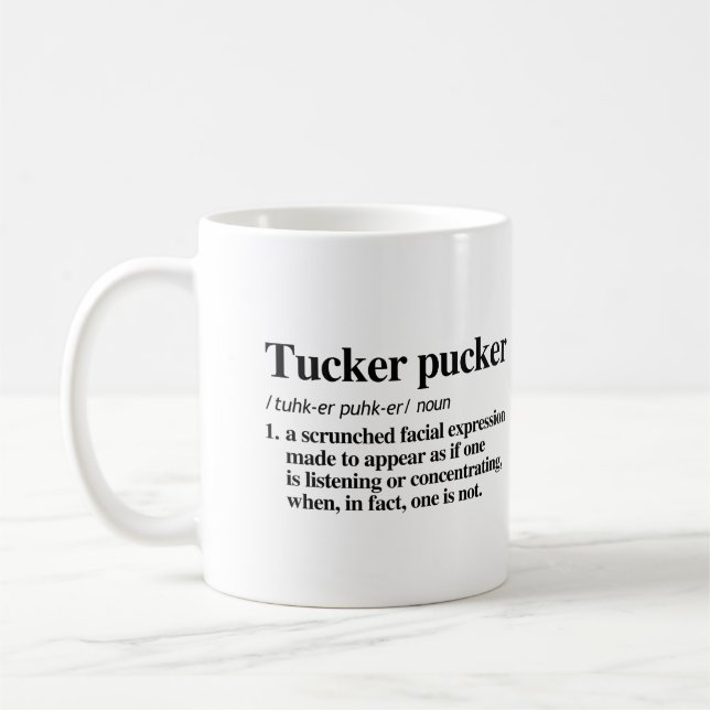 Mug Définition de Tucker Pucker (Gauche)