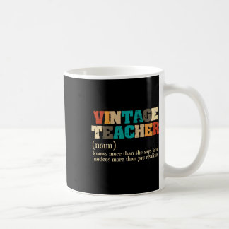 Mug Définition d'enseignant vintage Enseignement Retou
