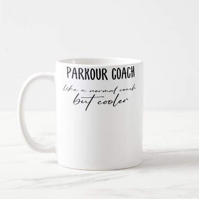 Mug Définition d'entraîneur de Parkour drôle Entraîneu (Gauche)
