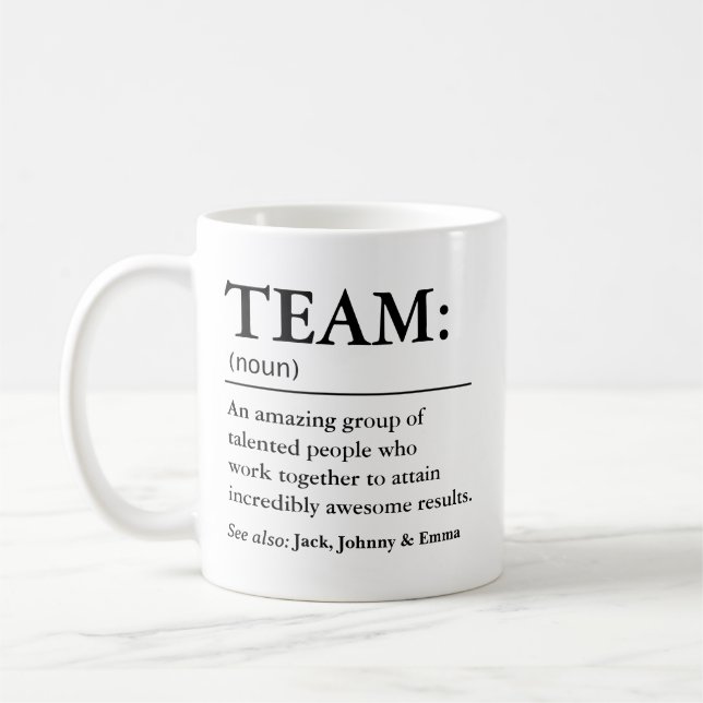 Mug Définition d'équipe (Gauche)
