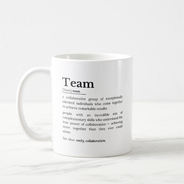 Mug Définition d'équipe – La puissance de la collabora (Gauche)