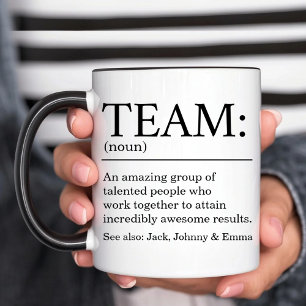 Mug Définition d'équipe personnalisée