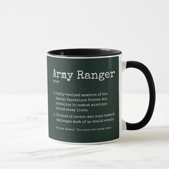 Mug Définition des Rangers de l'Armée (Droite)