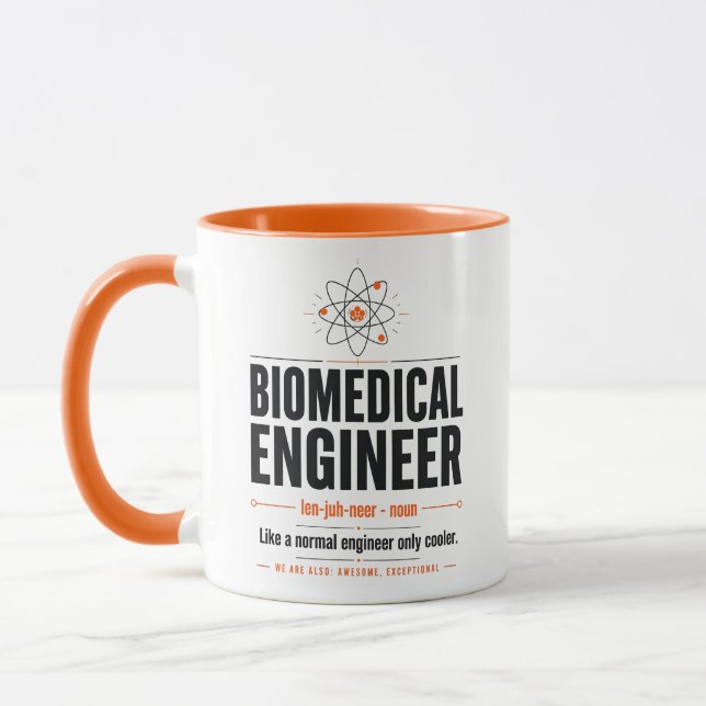 Mug Définition d'ingénieur biomédical (Gauche)
