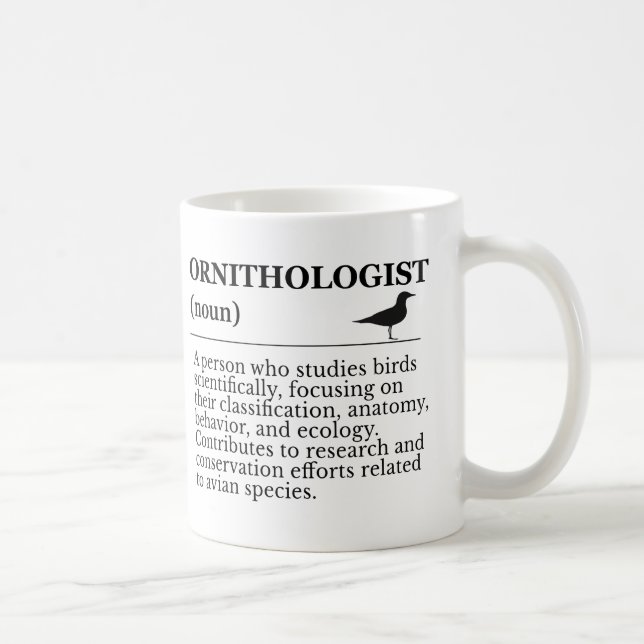 Mug Définition d'ornithologue - Vogelkunde (Observatio (Droite)