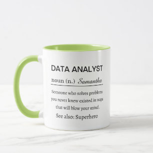 Mug Définition drôle d'analyste de données