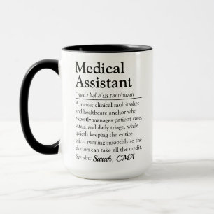 Mug Définition drôle d'assistant médical nom personnal